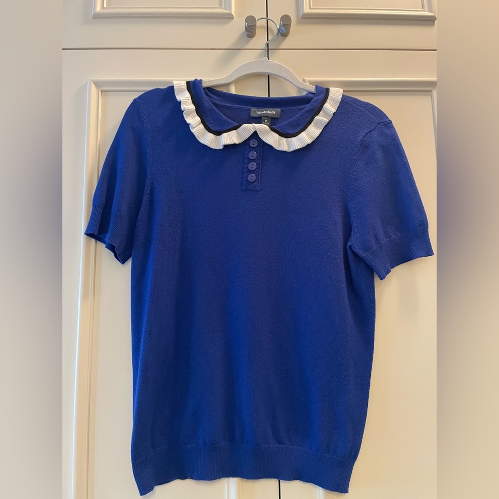 ModCloth Peter Pan collar blue sweater